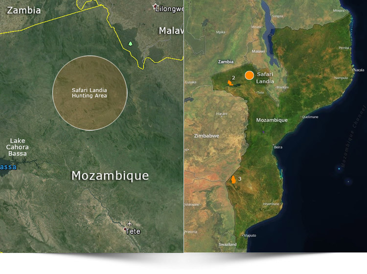 Safari Landia Hunting area north north east of Tete